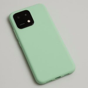 15 Solid Mint Green Soft Touch Phone Case for Xiaomi 14