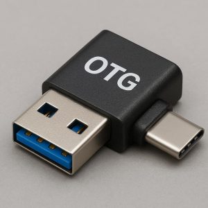USB A to Type C Adapter OTG Enabled for Data Transfer Charging