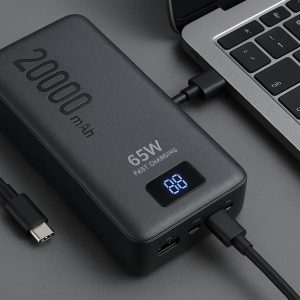 Type C Power Bank 20000mAh 65W Fast Charging for Laptops