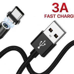 Type C Magnetic Charging Cable 3A Fast Charge for Phones Tablets