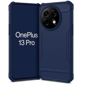 4 Solid Navy Blue Rugged Phone Case for OnePlus 13 Pro