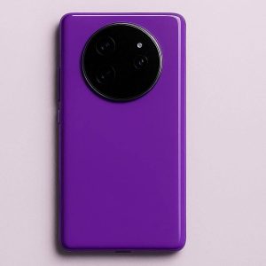 Solid Purple Glossy Phone Case for Vivo X200 Pro
